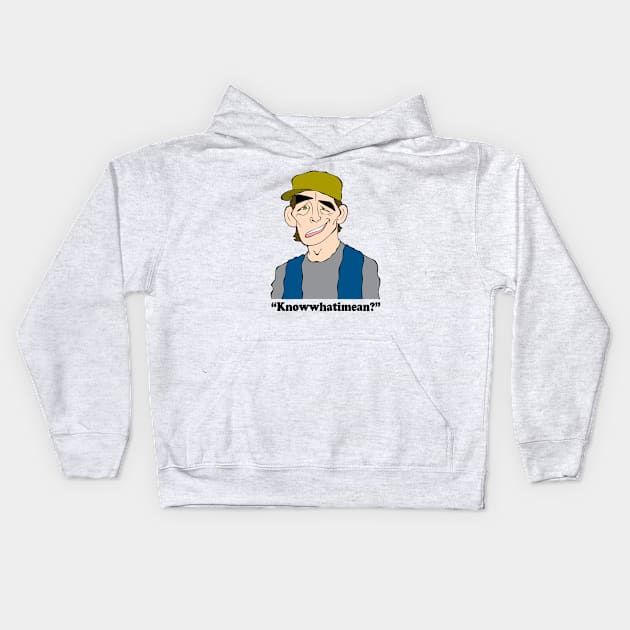 ERNEST P. WORELL Kids Hoodie by cartoonistguy